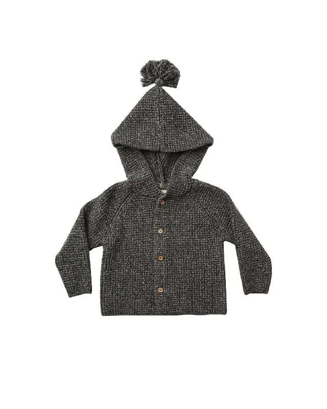 Price Cut Kids Tassel Cardigan In Charcoal