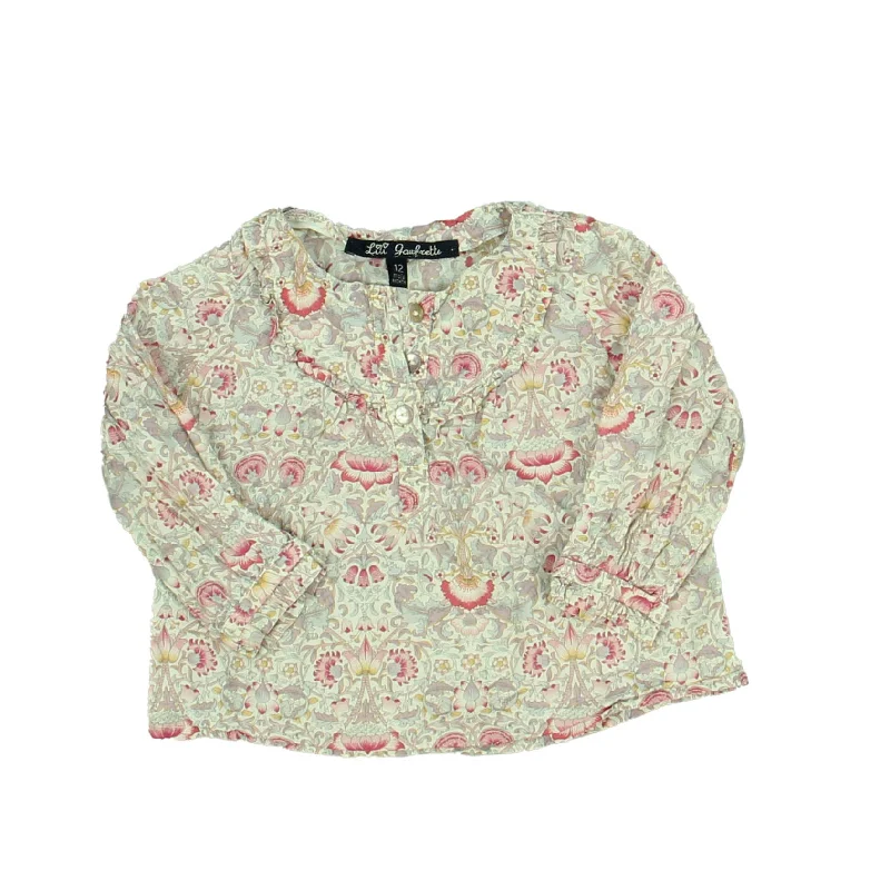Today’s Deal Lili Gaufrette Girls Purple | Pink | Floral Long Sleeve Shirt
