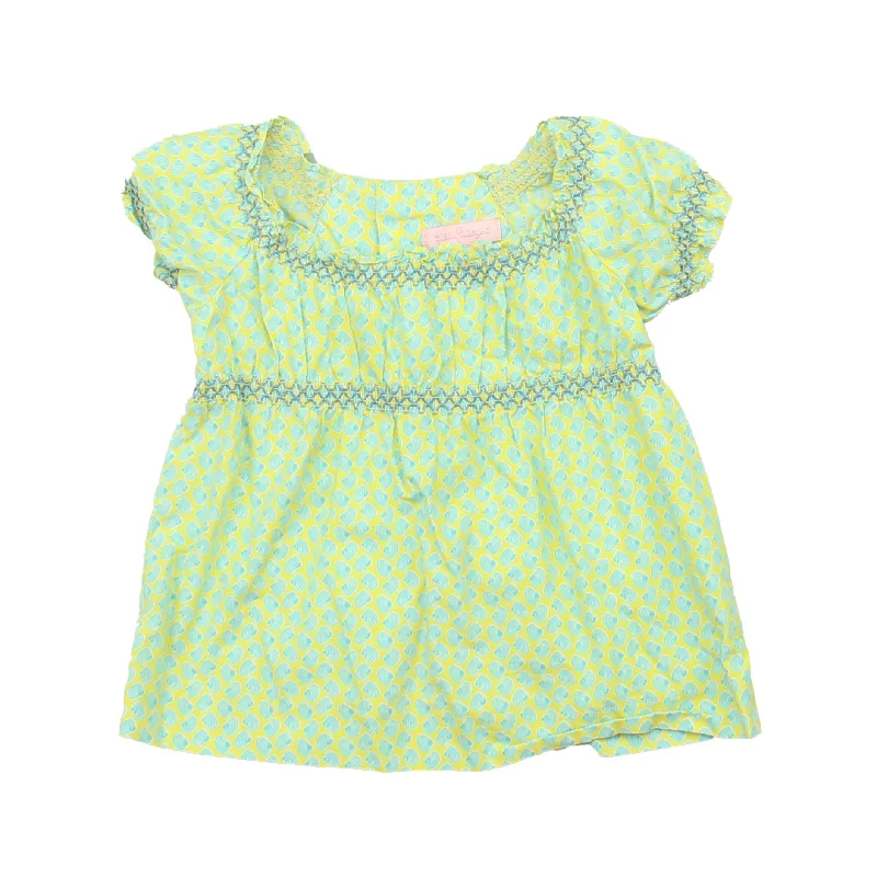 Savings Alert Lilly Pulitzer Girls Yellow | Blue Blouse