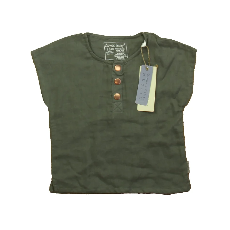 Huge Discounts L'oved Baby Girls Olive Blouse