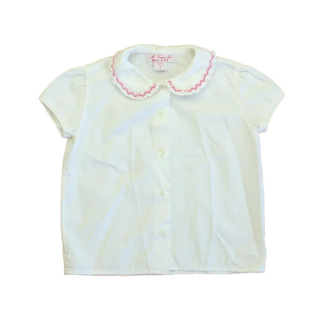 Price Blitz M. Ferrari Girls White | Pink Blouse