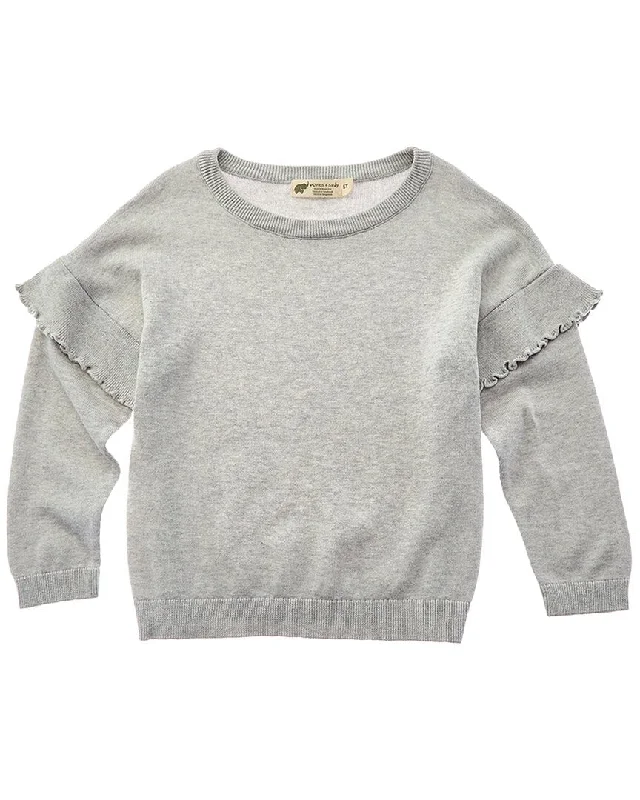 Special Discount Monica + Andy Knit Ruffle Sweater