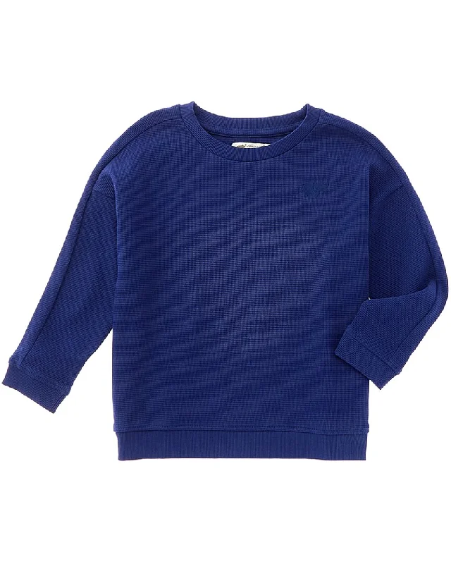 Special Price Monica + Andy Waffle Sporty Sweatshirt