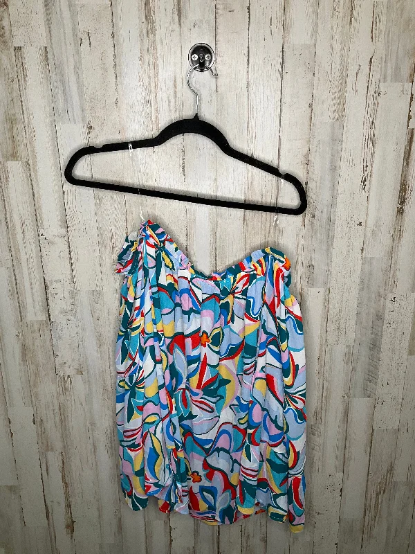 Best Bargains Multi-colored Top Short Sleeve Cmc, Size 2x