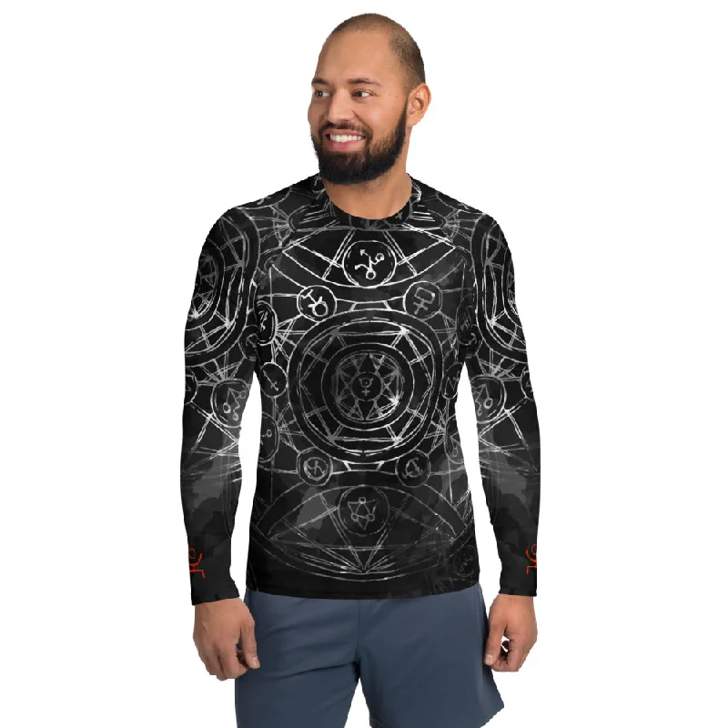 Today’s Special Peter Lee Thomas Sacred Geometry Black Men's Rash Guard