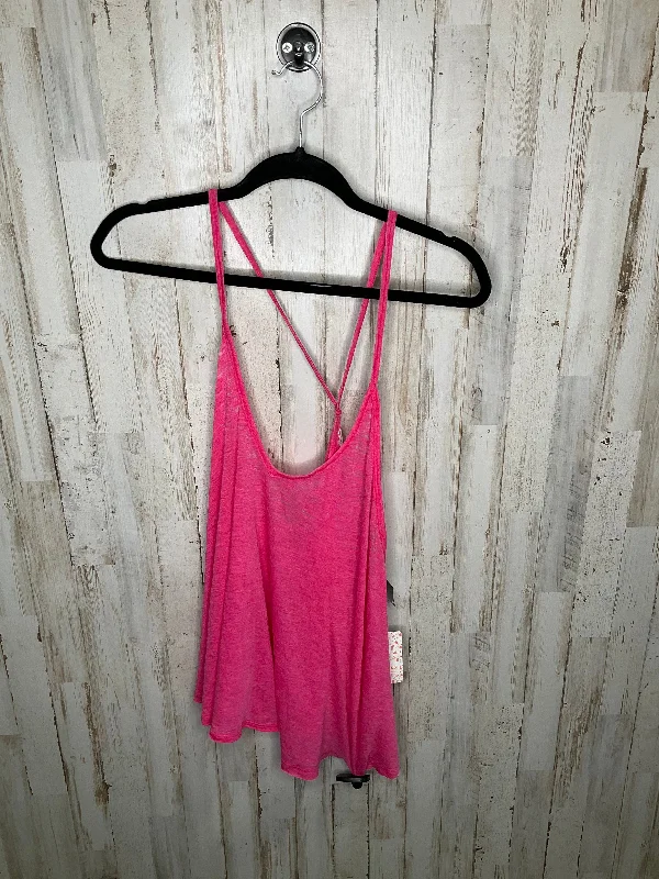 Deal Explosion Pink Top Sleeveless Free People, Size M