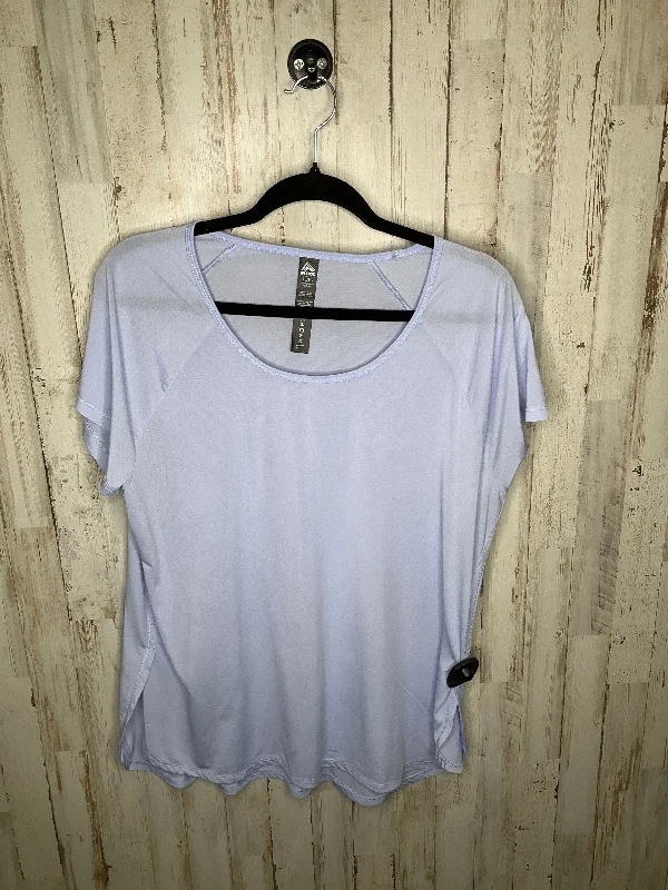 Super Deal Purple Athletic Top Short Sleeve Rbx, Size Xl