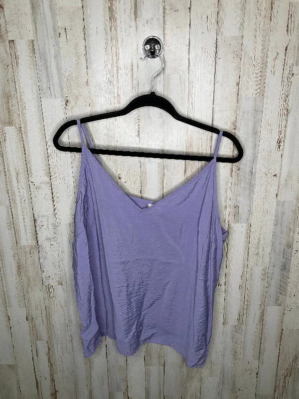 Deep Discounts Purple Top Sleeveless A New Day, Size Xxl