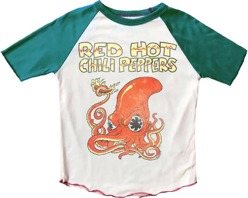 New Deals Red Hot Chili Pepper Tee In Off White/green