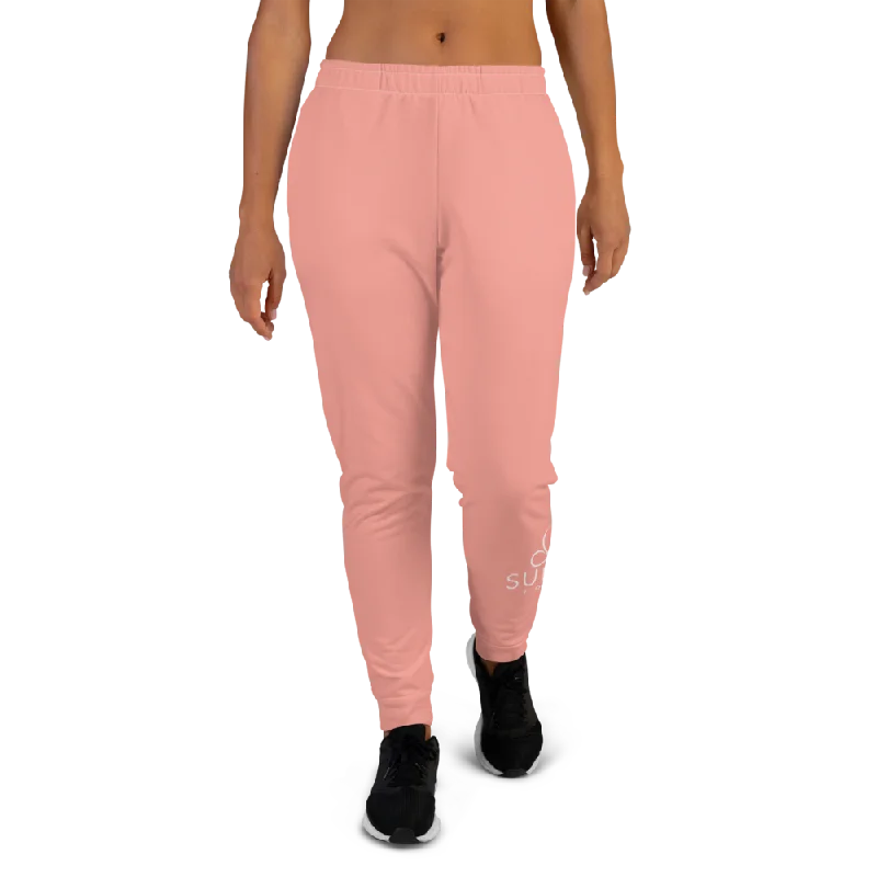 Markdowns Sunia Solid Pink Women's Joggers