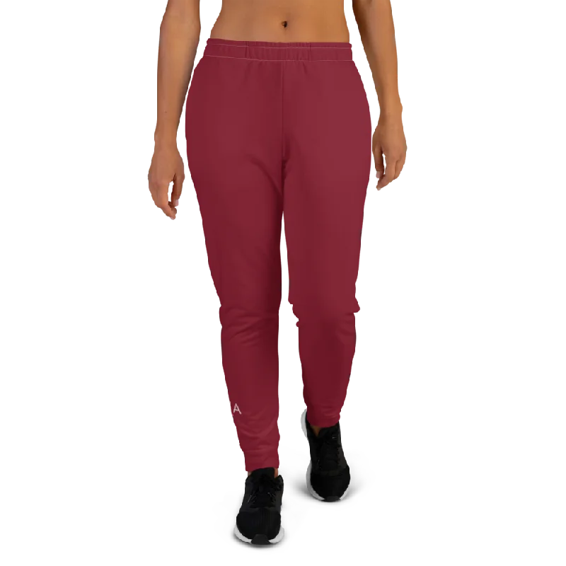 Deep Discounts Sunia Yoga Burgundy Women's Joggers