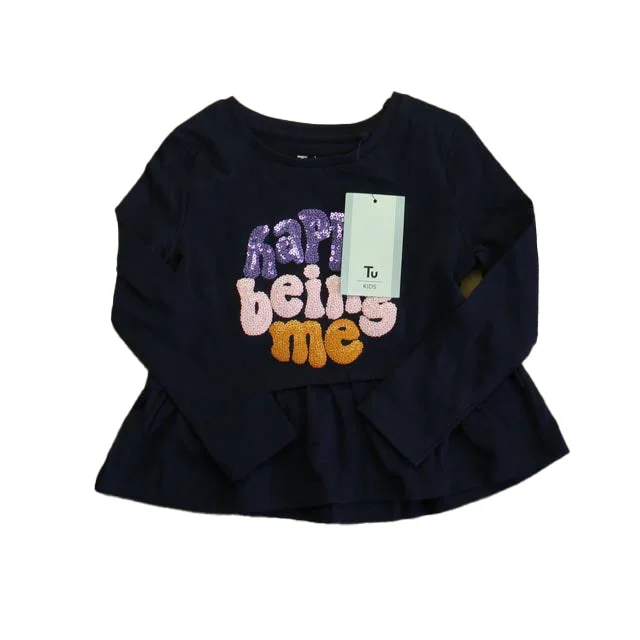 Deal of the Day Tu Girls Navy Long Sleeve T-Shirt