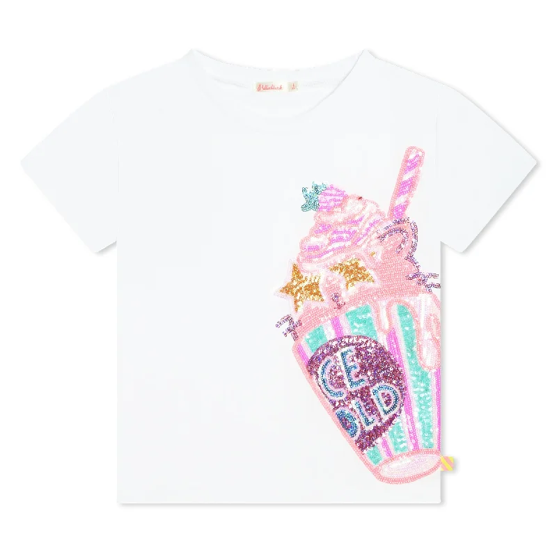 Limited Availability White Milkshake Graphic T-Shirt