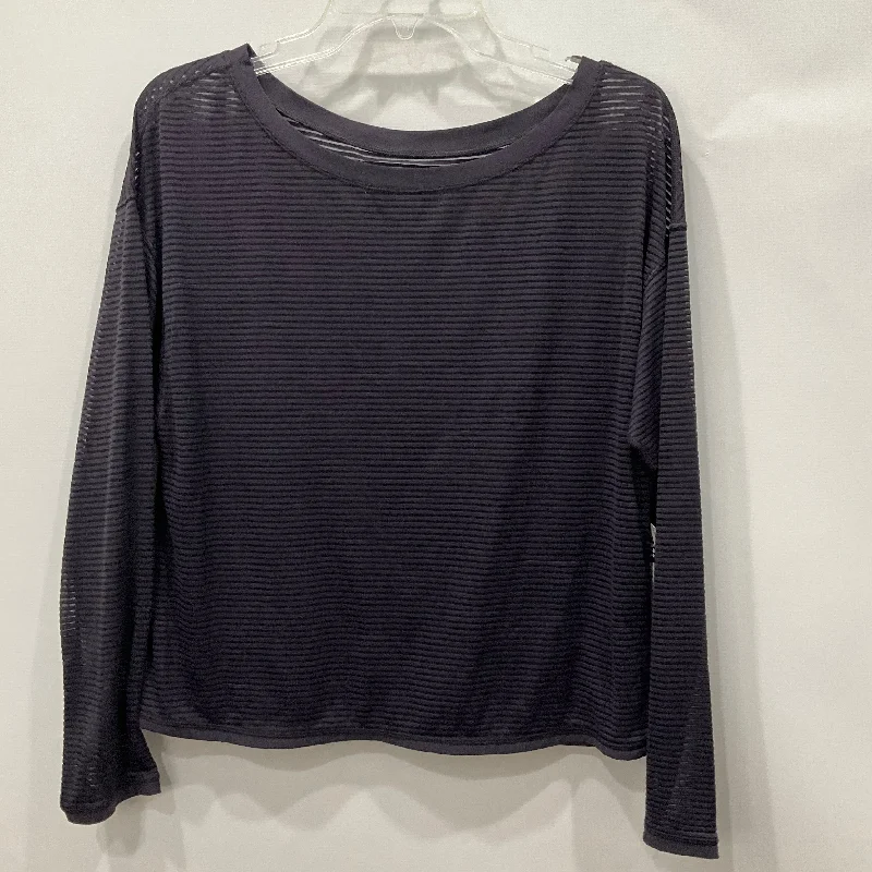 Discount Extravaganza Athletic Top Long Sleeve Collar By Lululemon In Purple, Size: 6