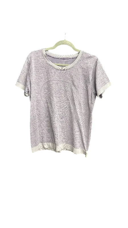 Price Buster Athletic Top Short Sleeve By Lululemon In Purple, Size: M