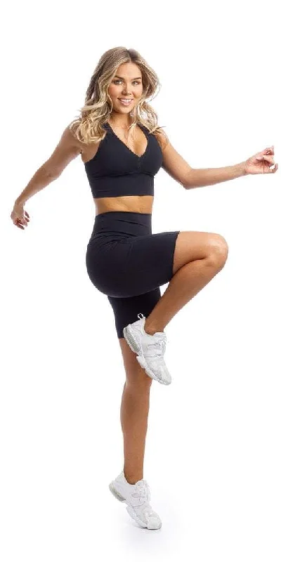 Special Price Midnight Body Luxe Biker Shorts with Pockets