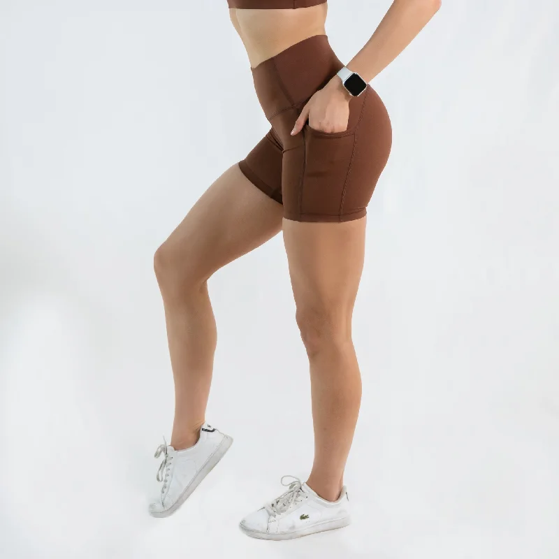 Pocket Bike Shorts Chocolate