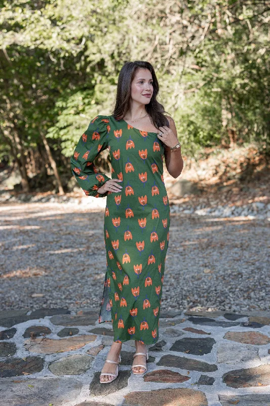 Bargain Blast Poppy Perfect Olive Maxi Dress