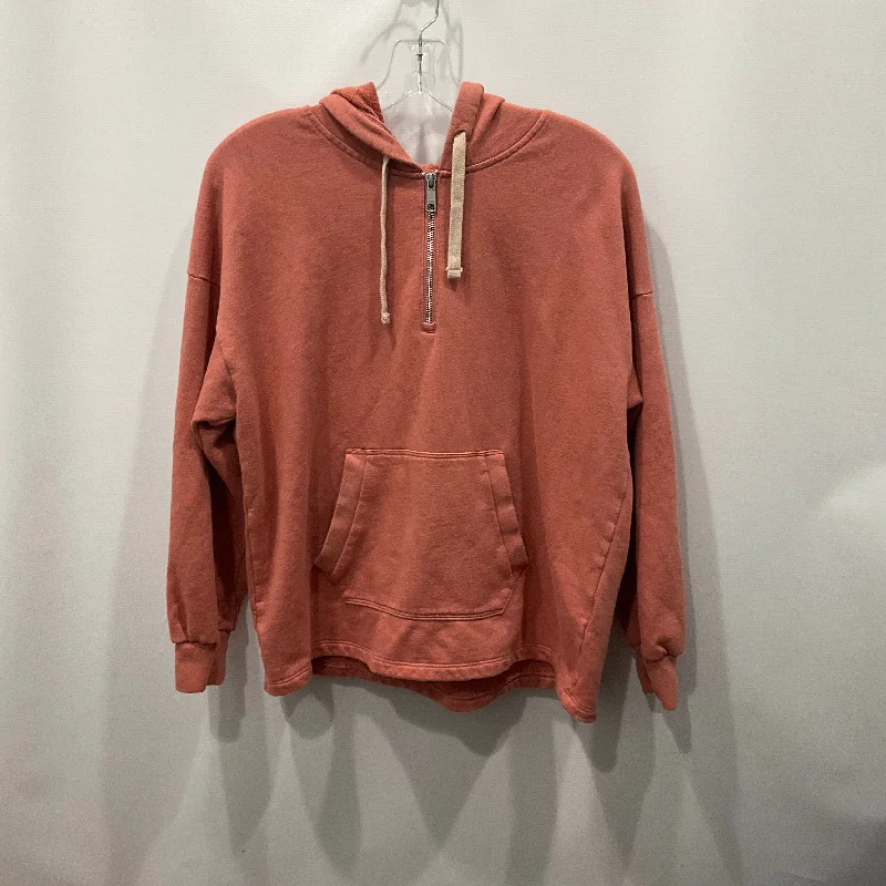 Final Clearance Sweatshirt Hoodie By Madewell In Coral, Size: M