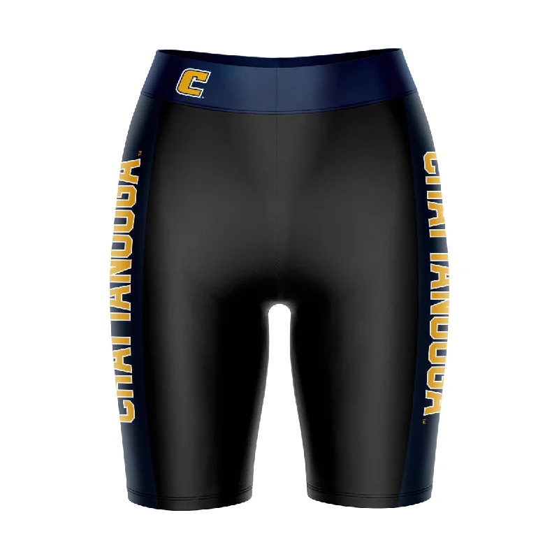 Today’s Deal Tennessee Chattanooga MOCS Game Day Logo on Waistband and Navy Stripes Black Womens Bike Shorts by Vive La Fete Today’s Deal Tennessee Chattanooga MOCS Game Day Logo on Waistband and Navy Stripes Black Womens Bike Shorts by Vive La Fete