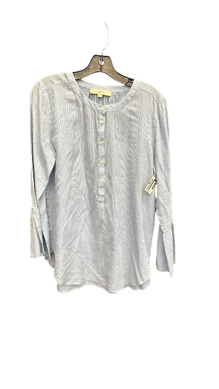 Lowest Prices Top Long Sleeve By Loft In Blue, Size: M
