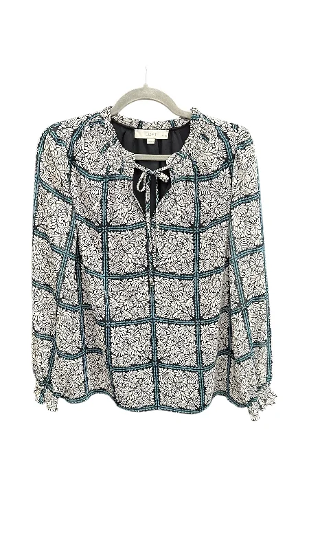 Final Sale Top Long Sleeve By Loft In Multi-colored, Size: M