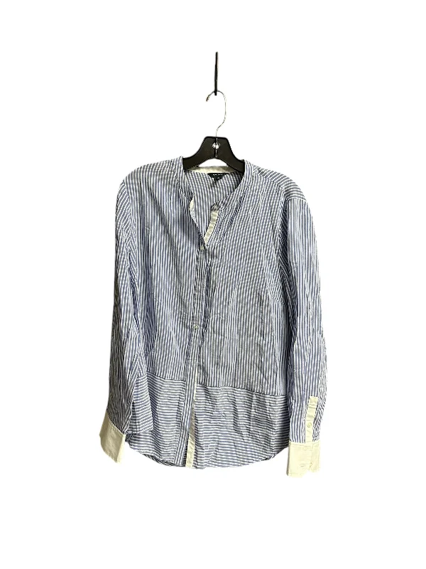 Amazing Deals Top Long Sleeve By Nautica In Striped Pattern, Size: L