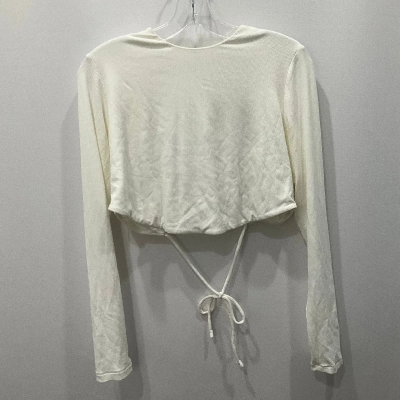 Today’s Deal Top Long Sleeve By Skims In White, Size: 4x