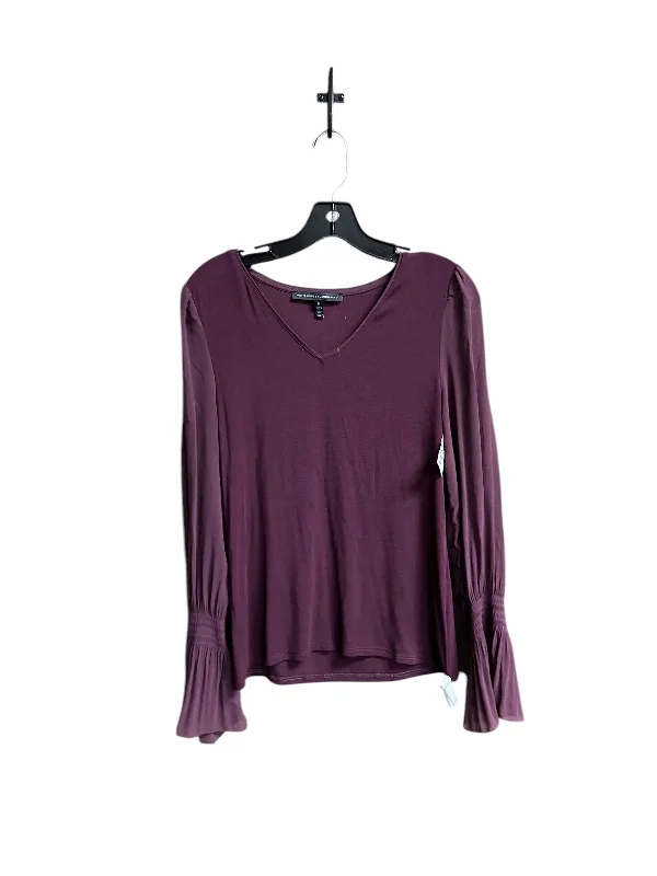 Savings Event Top Long Sleeve By White House Black Market In Maroon, Size: M