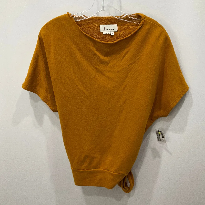 Online Only Top Short Sleeve By Anthropologie In Yellow, Size: Xs