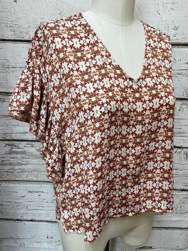 Exclusive Savings Top Short Sleeve By Anthropologie  Size: Xs