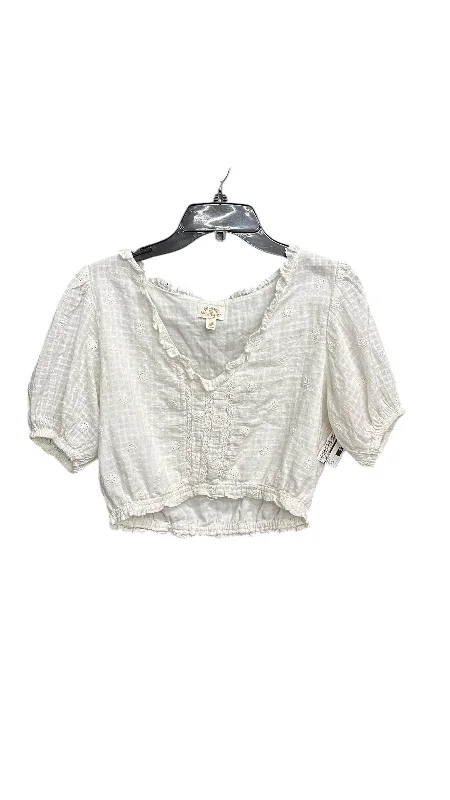 Final Clearance Top Short Sleeve By Billabong In White, Size: M
