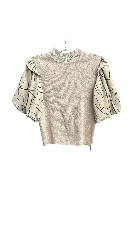 Overstock Sale Top Short Sleeve By Thml In Grey, Size: Xs