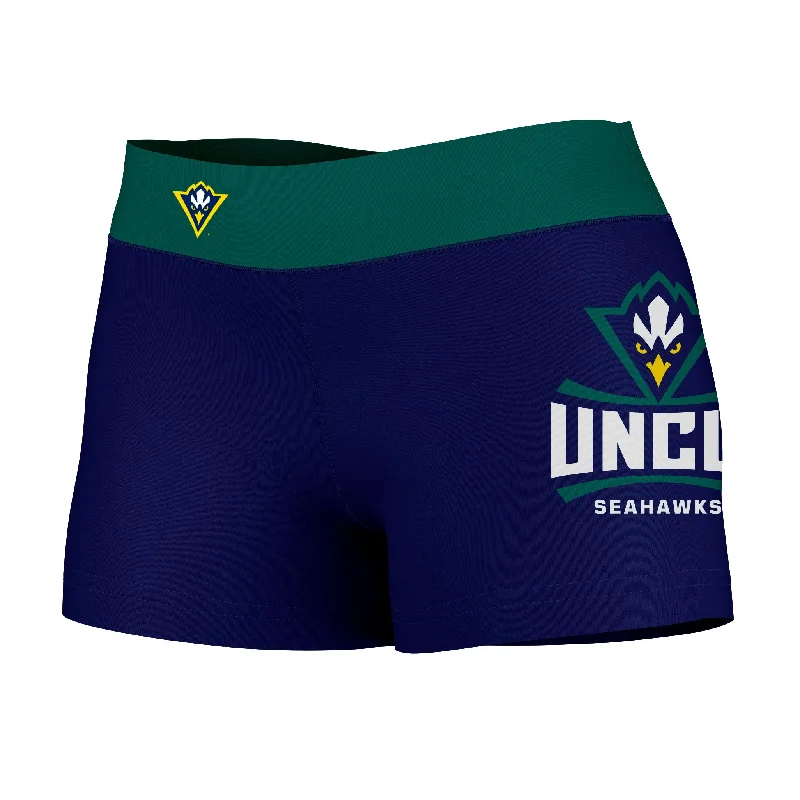 Must-Have Deals UNC Wilmington Seahawks UNCW Logo on Thigh & Waistband Blue Teal Womens Yoga Booty Workout Shorts by Vive La Fete Must-Have Deals UNC Wilmington Seahawks UNCW Logo on Thigh & Waistband Blue Teal Womens Yoga Booty Workout Shorts by Vive La Fete